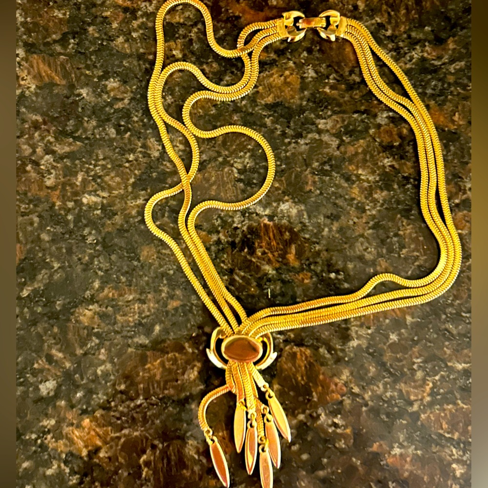 Gold Vintage Adjustable Choker/ Necklace